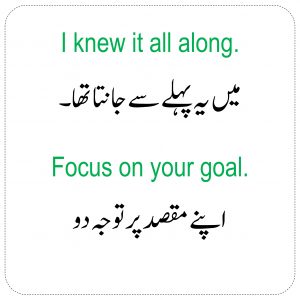 English To Urdu Sentences Set 1