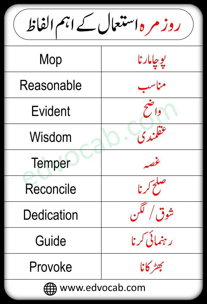Basic and Important English Words