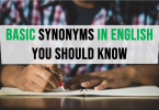 English Word List of Synonyms and Antonyms | Basic synonyms in English you should know