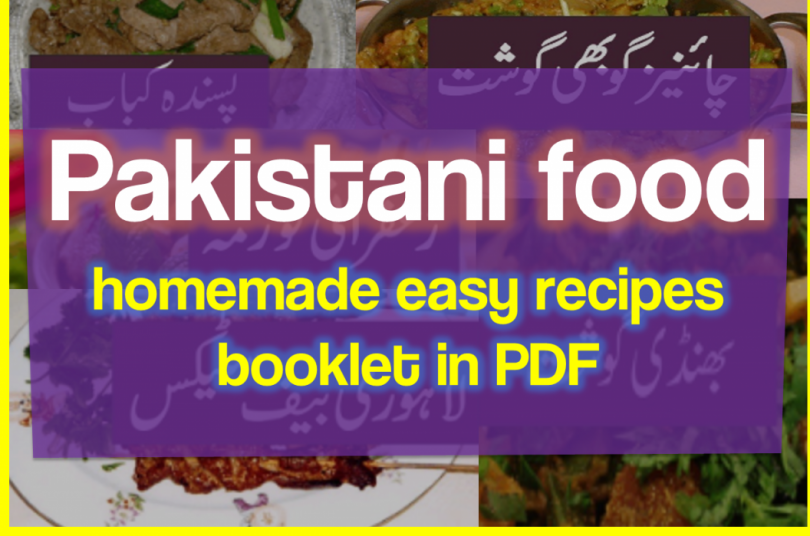 Download Pakistani food homemade easy recipes full booklet in pdf