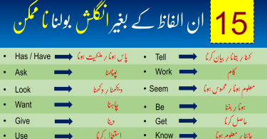 Download 15 Important English to Urdu Vocabulary Pdf booklet Now