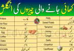 Food Vocabulary with Urdu Meanings